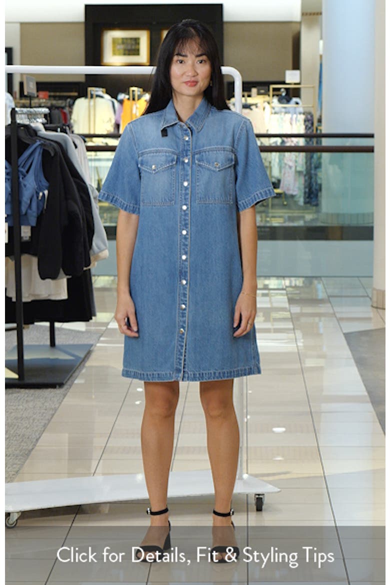 Denim Boxy Shirtdress