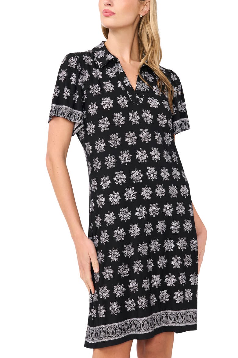 Print Polo Dress