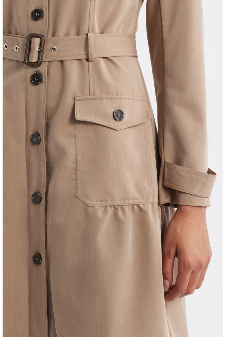 Safari Belted Long Sleeve Minidress