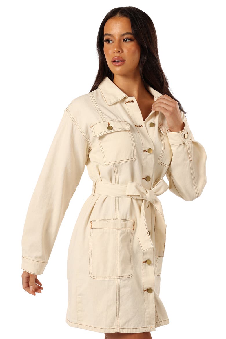 Otto Long Sleeve Denim Mini Shirtdress