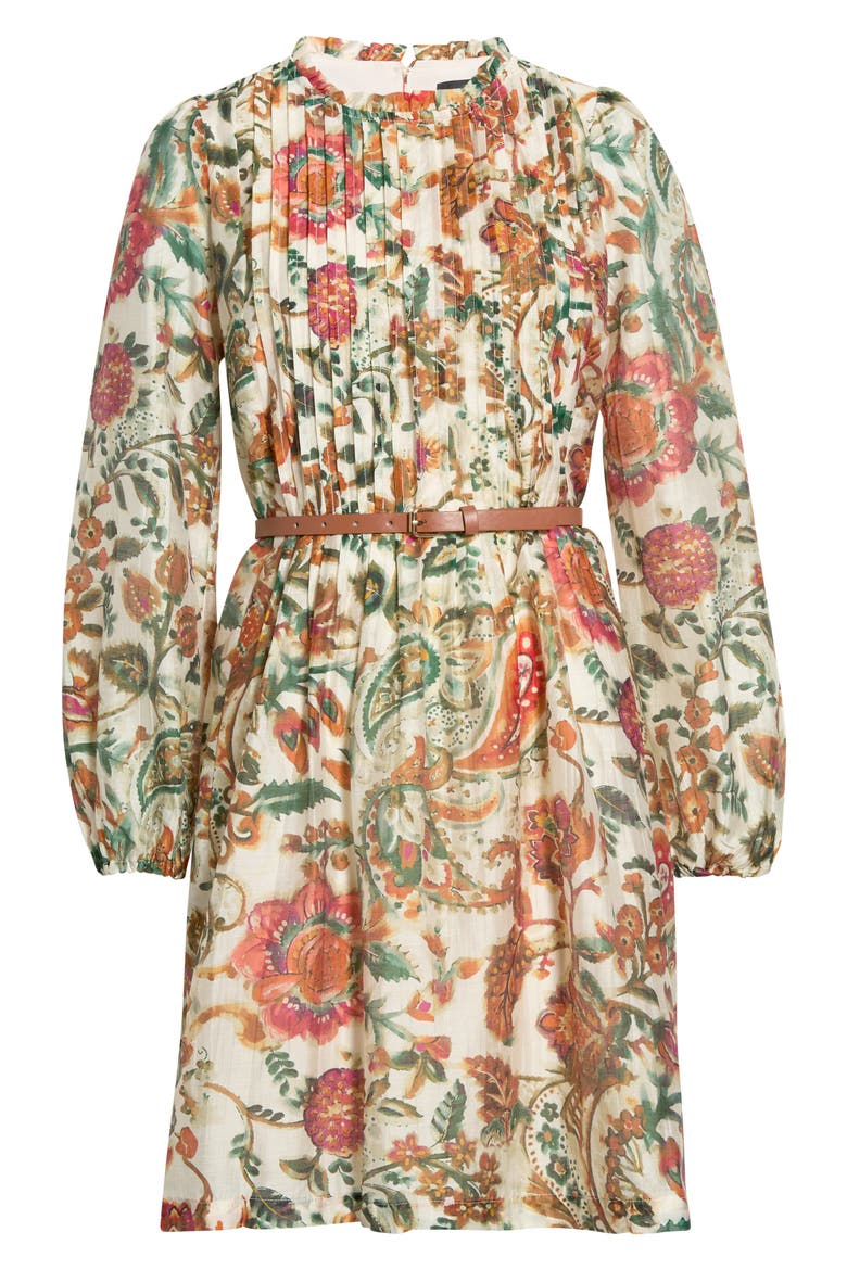 Long Sleeve Floral Print Dress