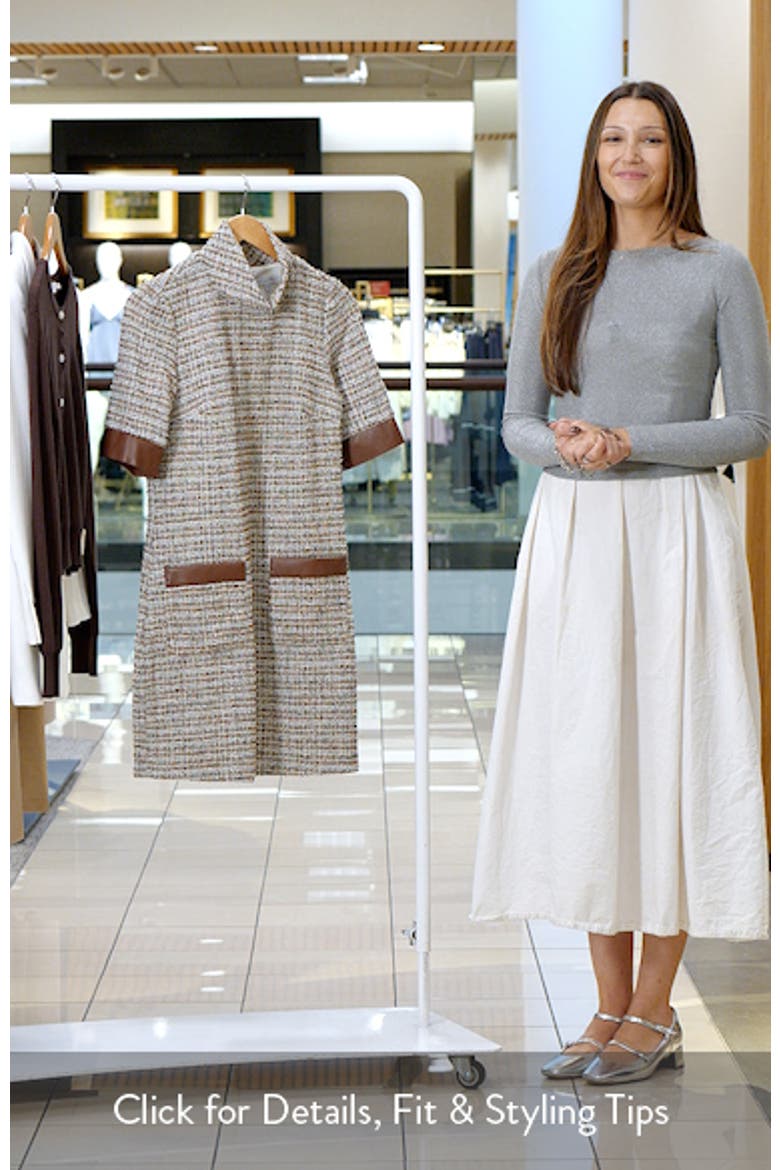 Metallic Tweed Dress