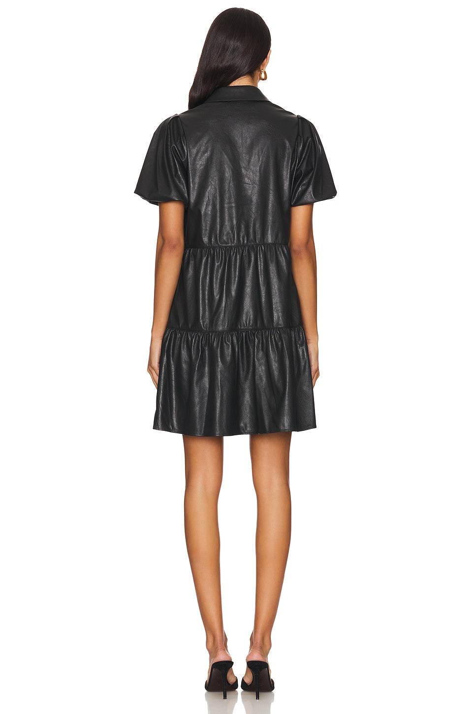 Havana Vegan Leather Mini Dress