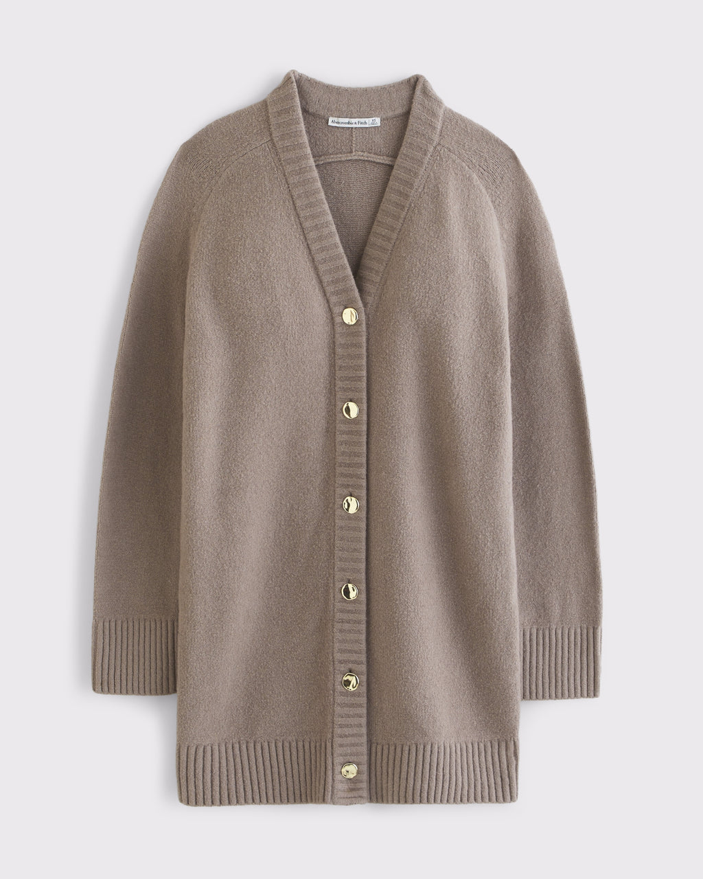 Long-Sleeve Cardigan Mini Sweater Dress