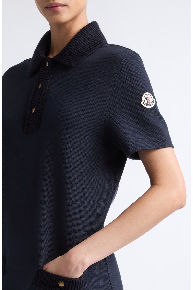 Cotton Piqué Polo Minidress