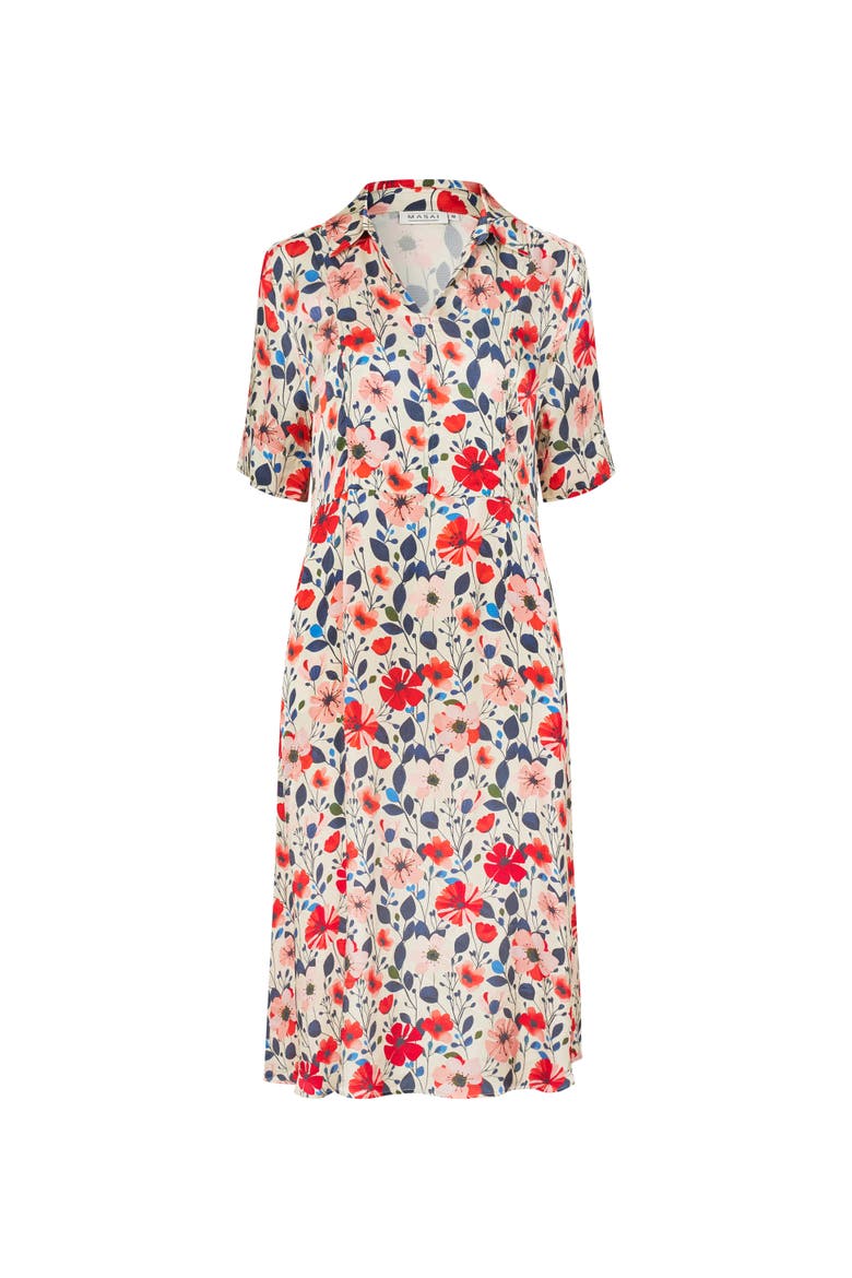 Collared Midi Shirt Dress