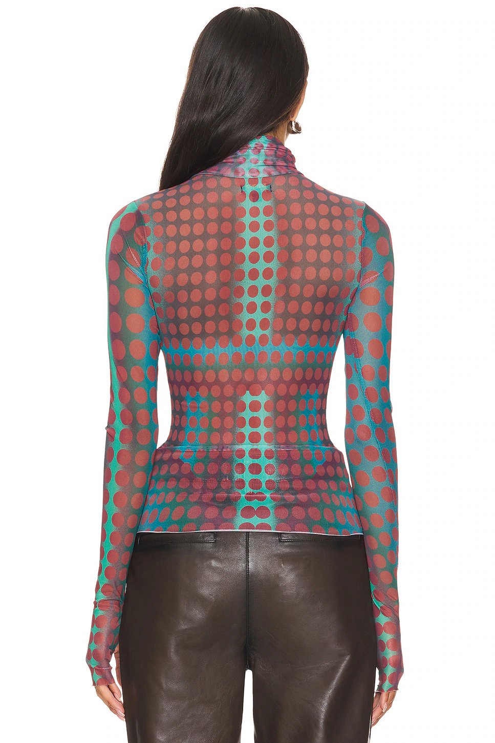AFRM Zadie Top in Cyber Optic Dot - Image 3