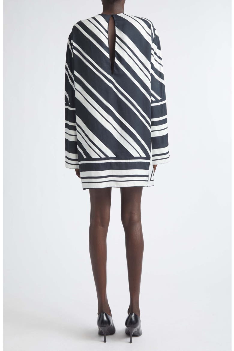 The Leni Striped Long Sleeve Minidress