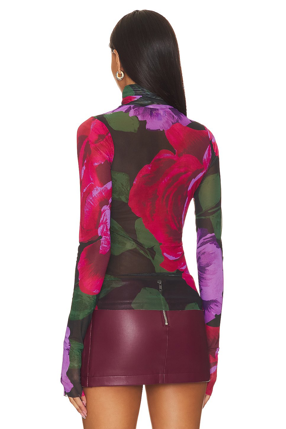 AFRM Zadie Top in Oversized Bloom - Image 3