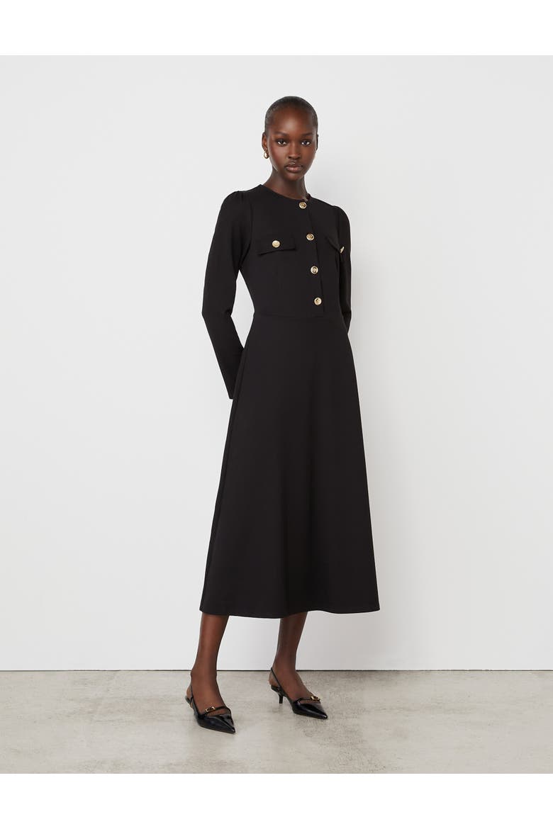 Gilly Ponte Jersey Midi Dress
