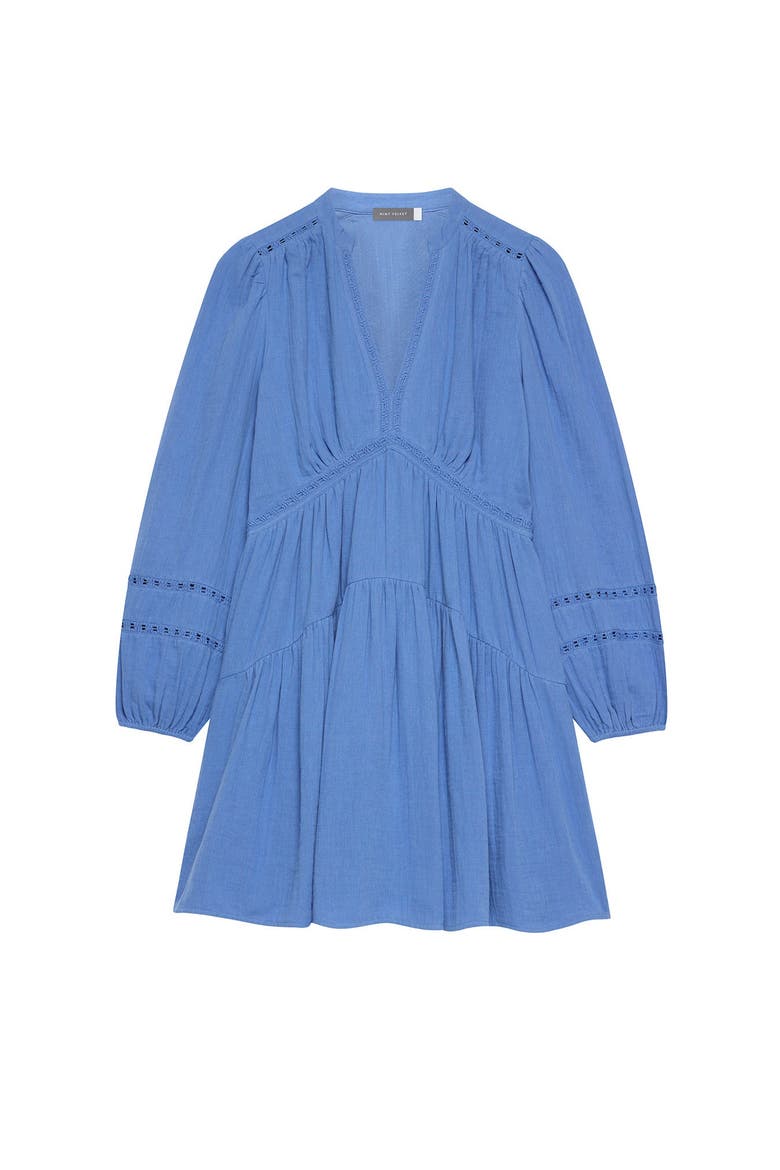 Cotton Cheesecloth Mini Dress