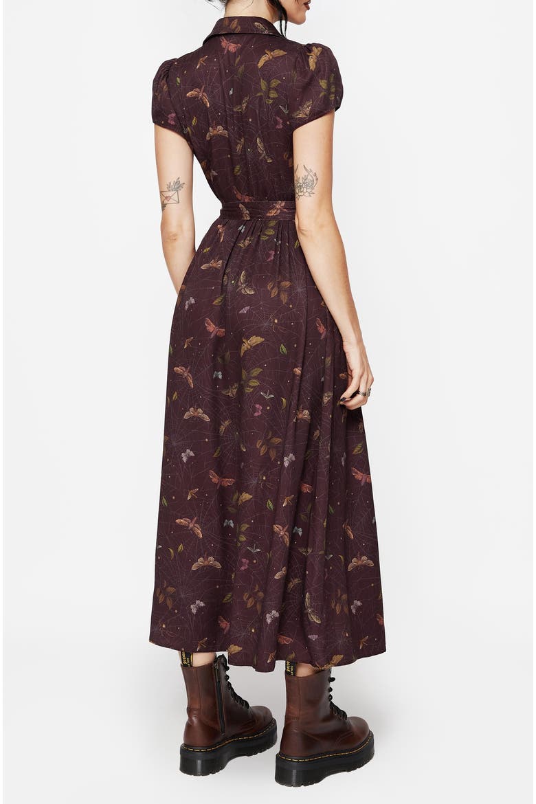 Celia Moth Printed Shirt Dress