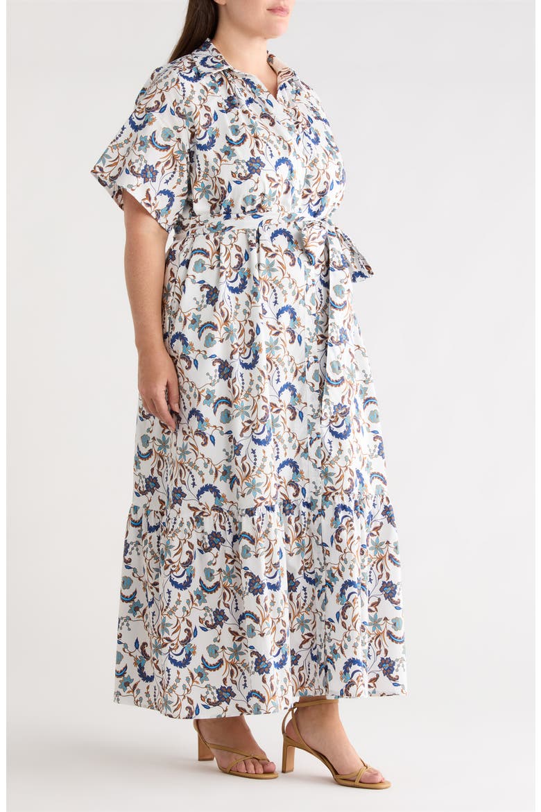 Ralston Floral Cotton Maxi Shirtdress