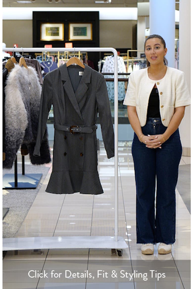 Long Sleeve Blazer Dress