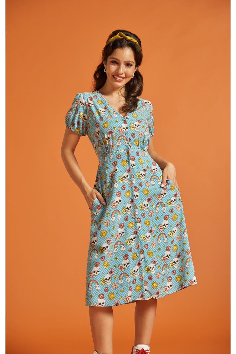 Sundae Stunner Button Front Dress