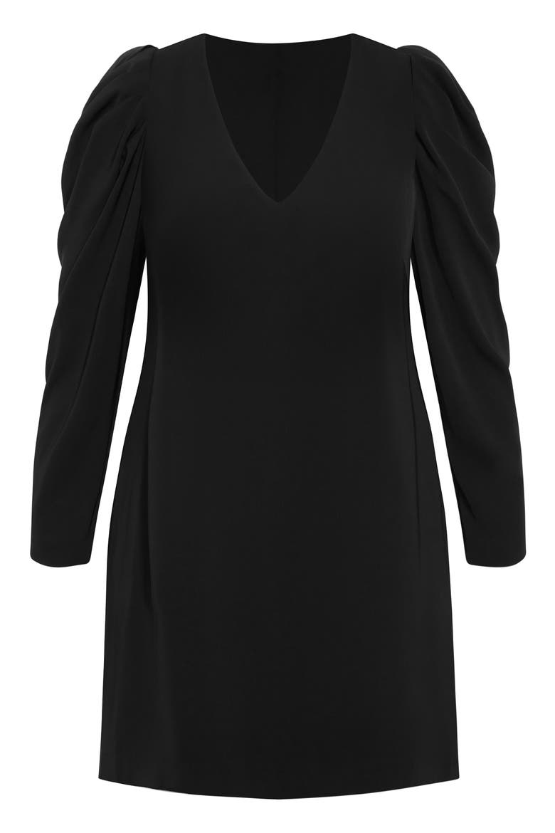 Drew Puff Shoulder Long Sleeve Dress