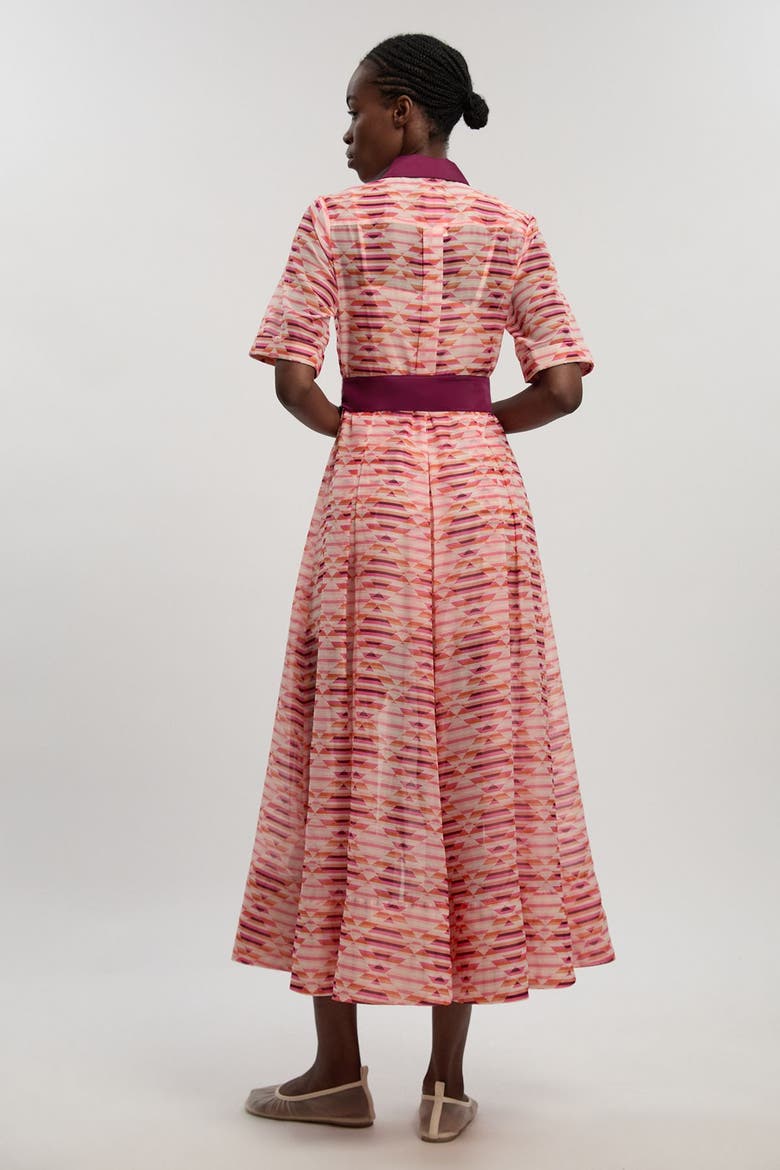 Short Sleeve Midi Shirt Dress