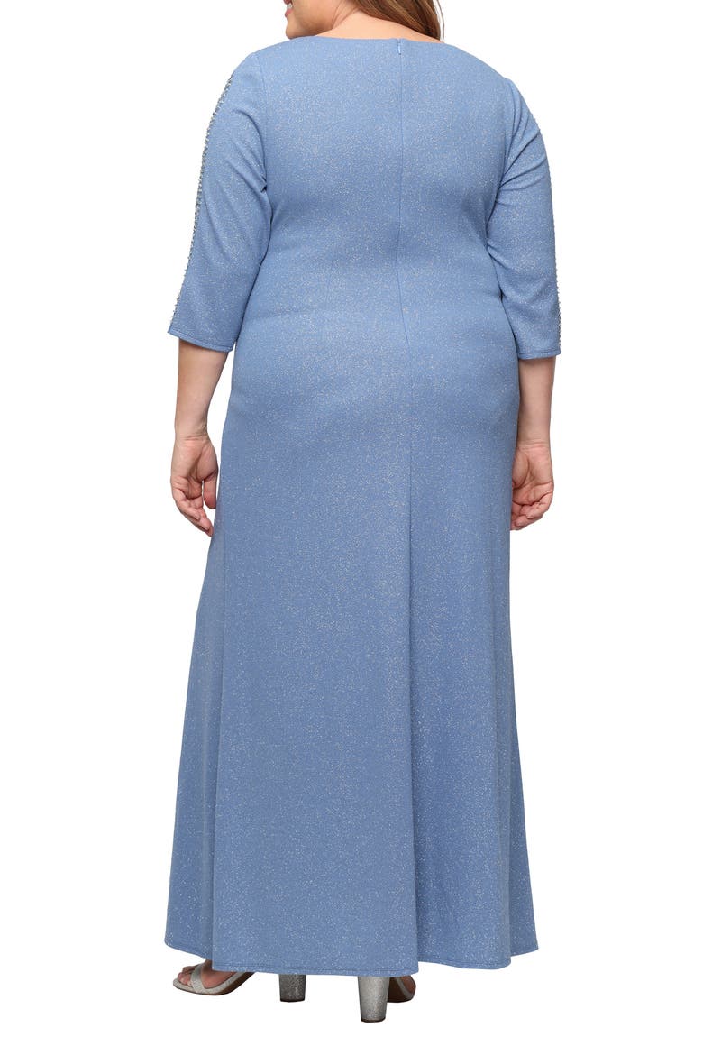 Sparkle Embellished Sleeve Gown