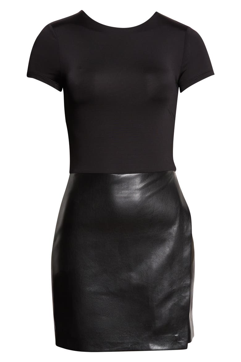 Sabine Mixed Media Minidress