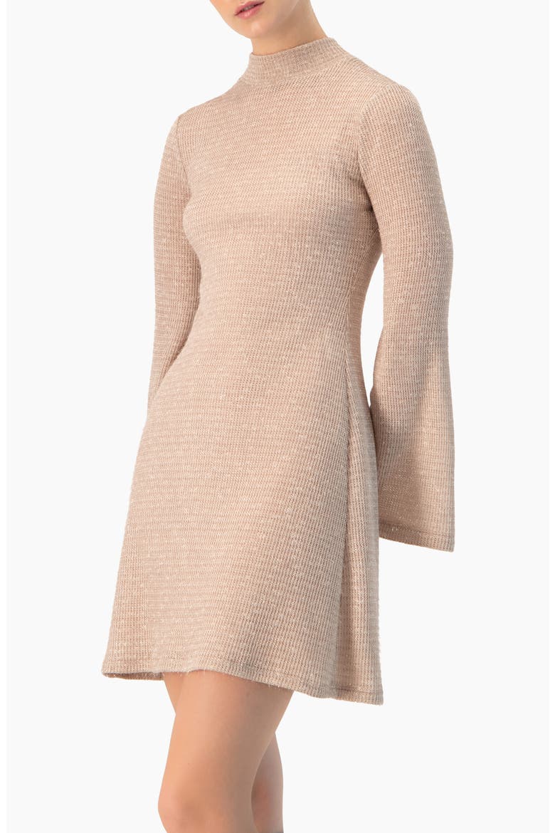 Short Knitted Long Sleeve Dress