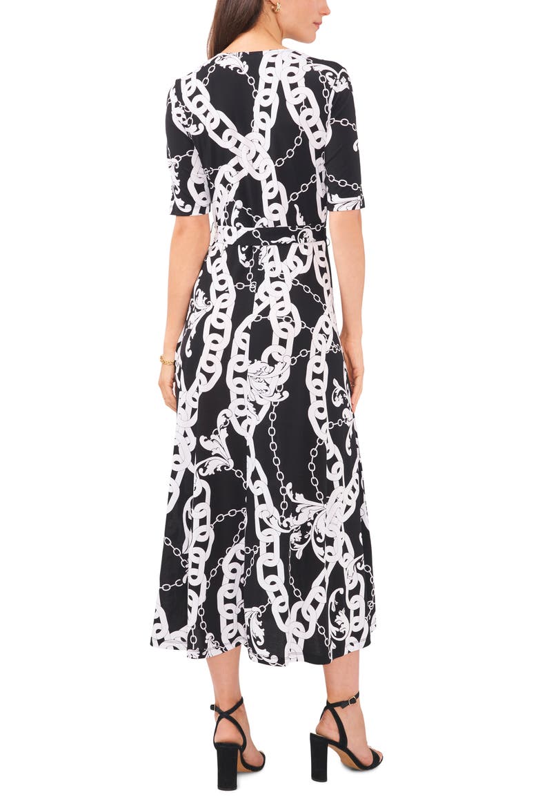 V-Neck Tie Front Dress