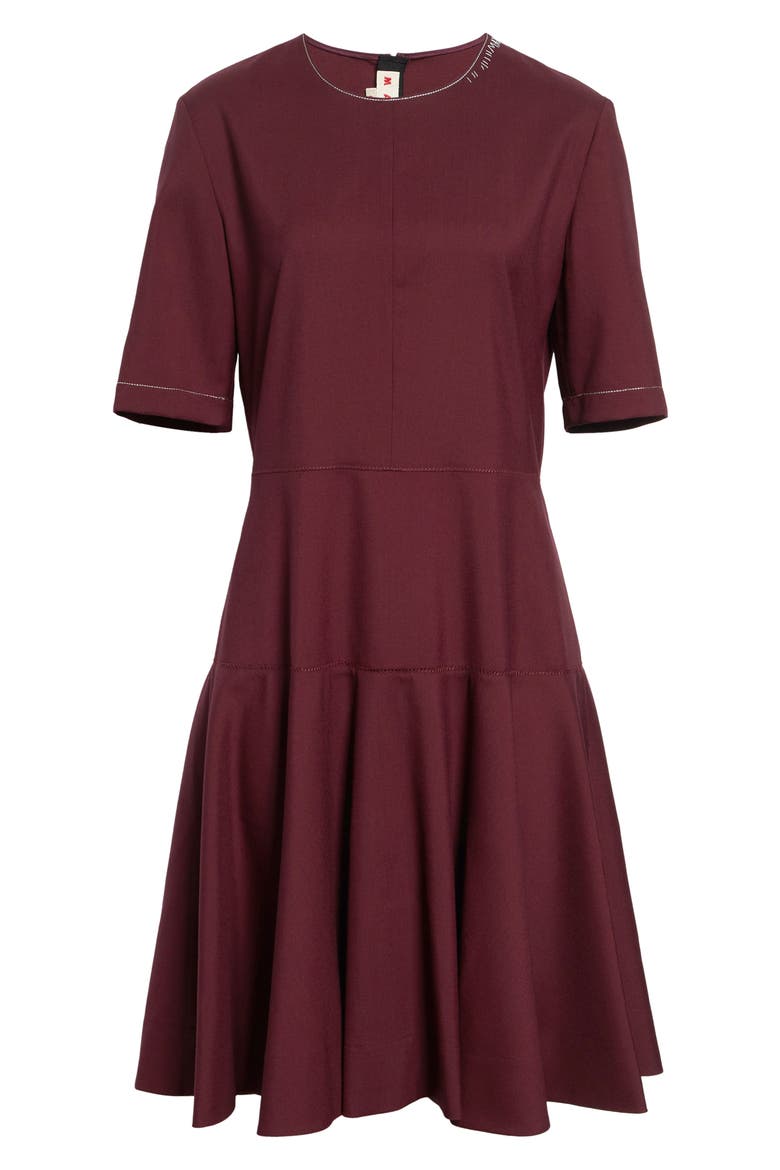 Mending Embroidery Midi Dress