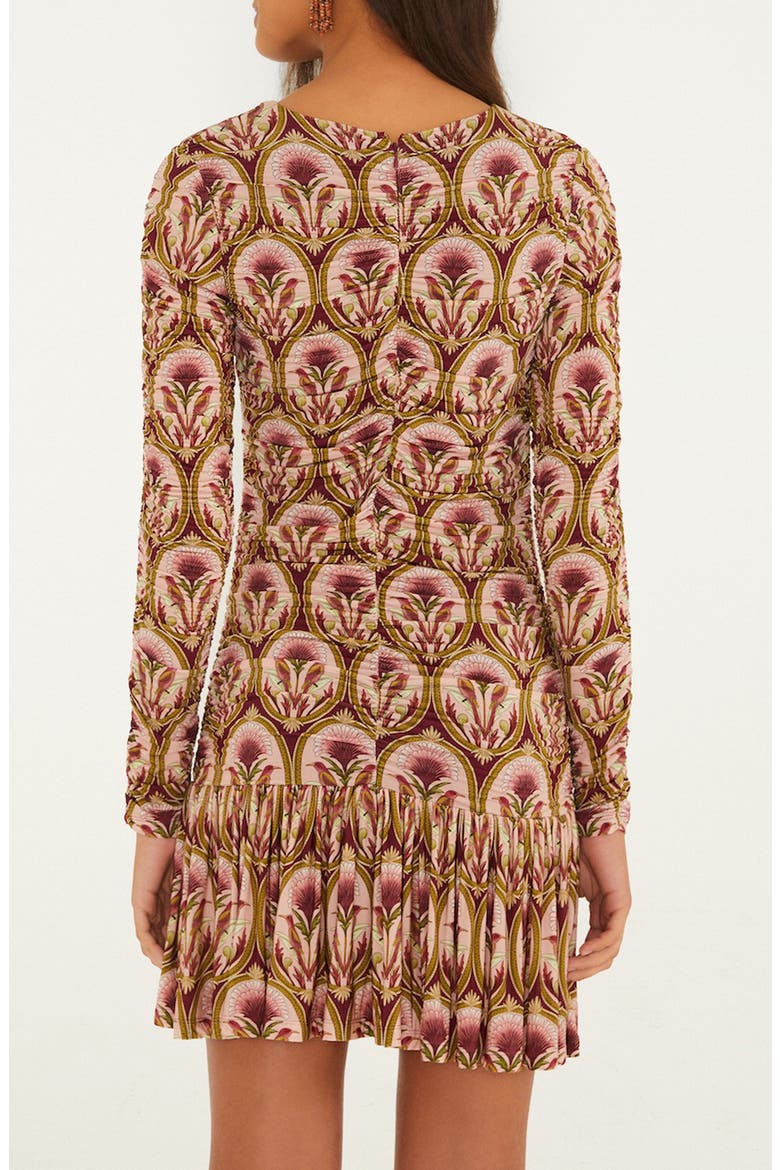 Garden Medallion Long Sleeve Minidress