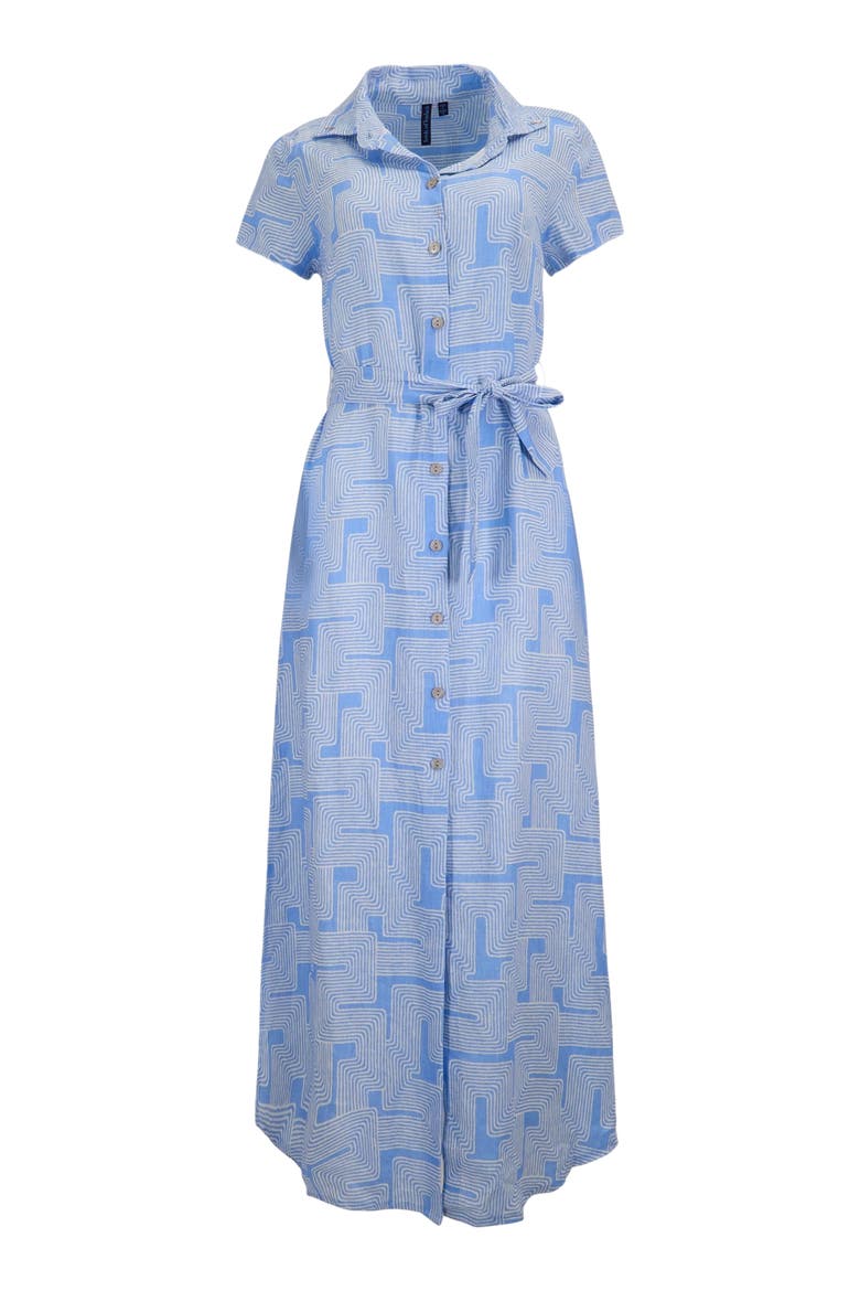 Inter Twine Womens Linen Shirt Dress