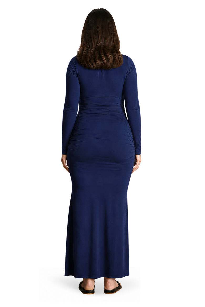 The Curve Ruched Maternity Maxi Dress