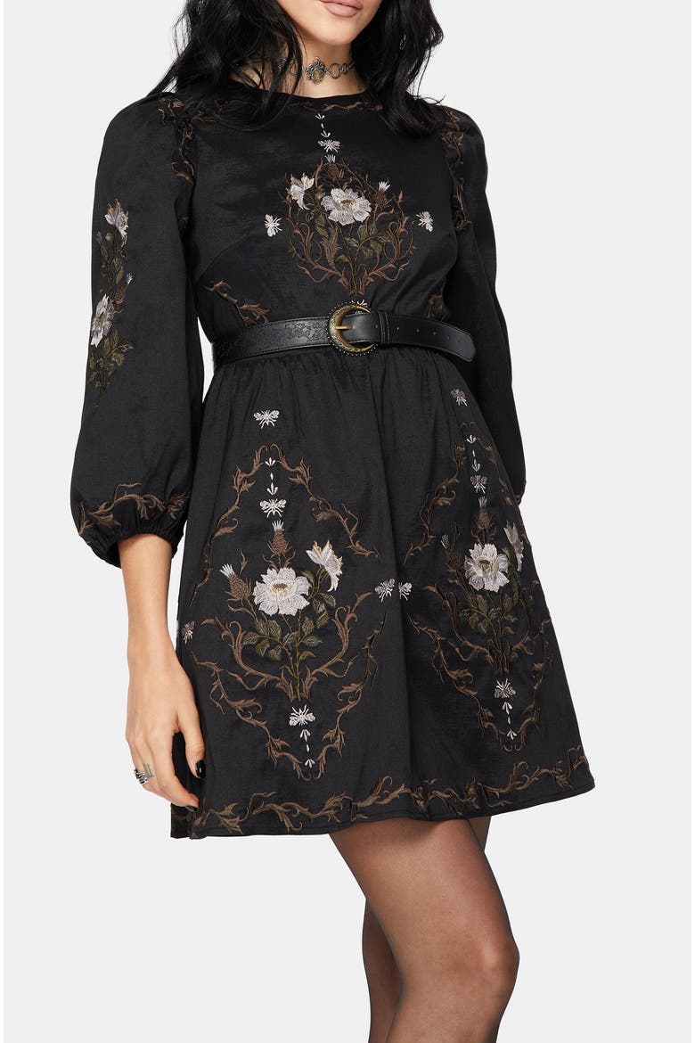 Puff Sleeve Mini Dress