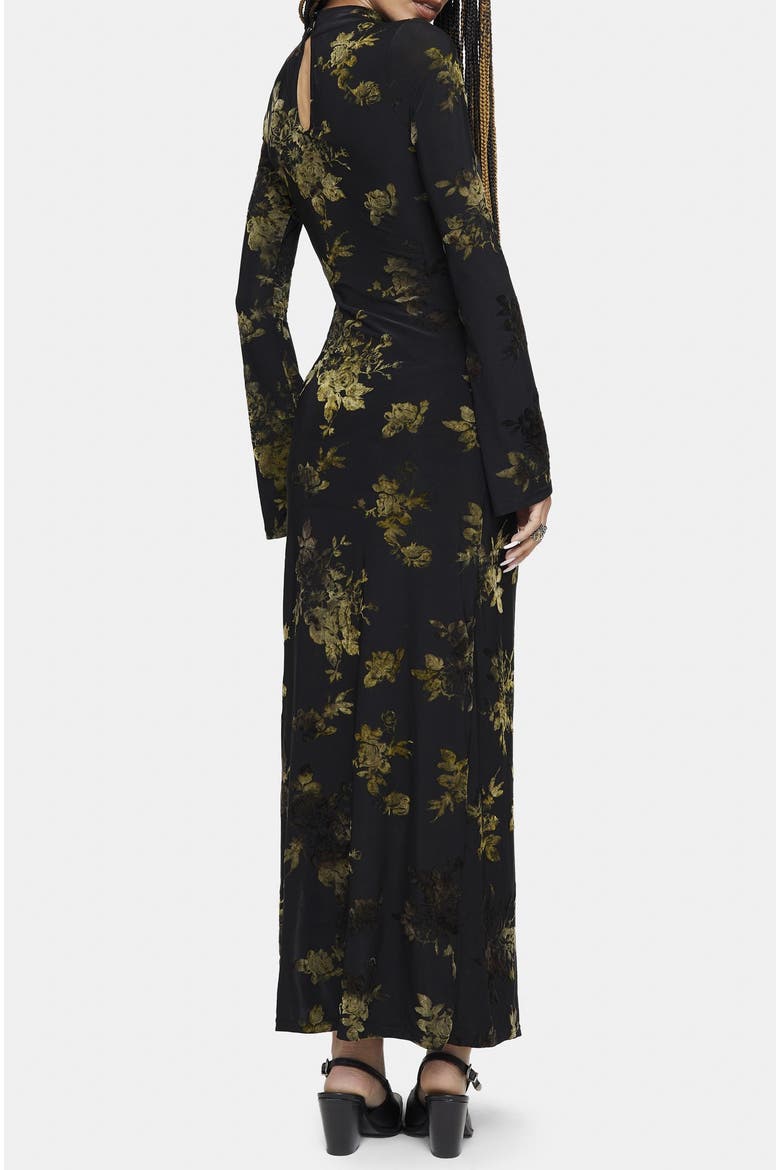 High-Neck Maxi Dress