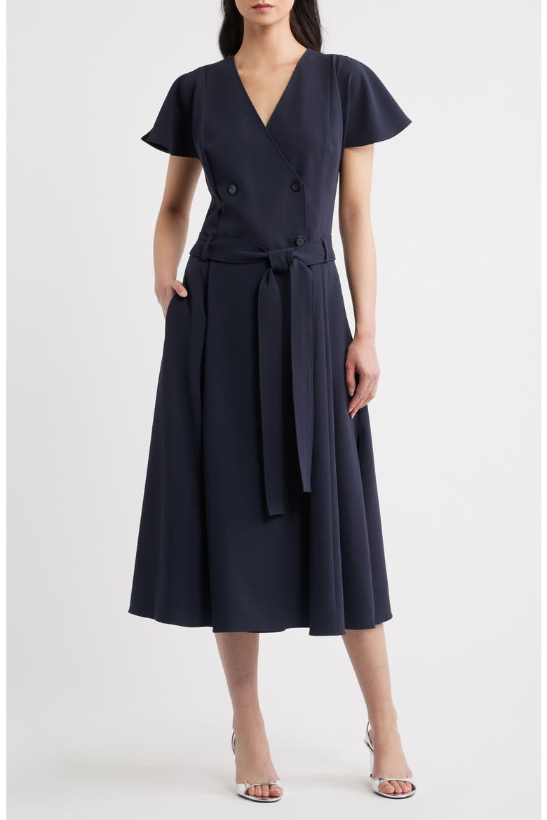 Datrena Trench Midi Dress