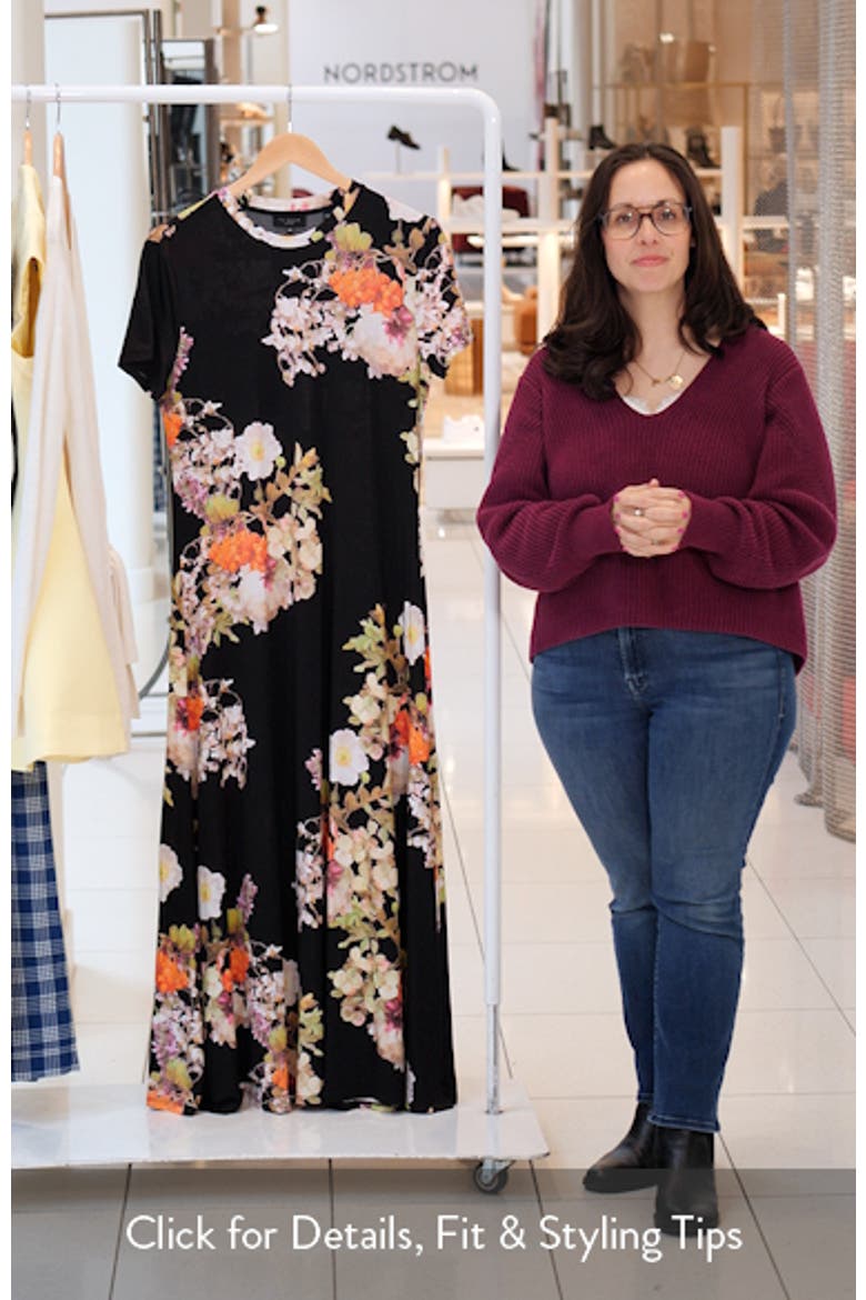 Theresa Floral T-Shirt Maxi Dress