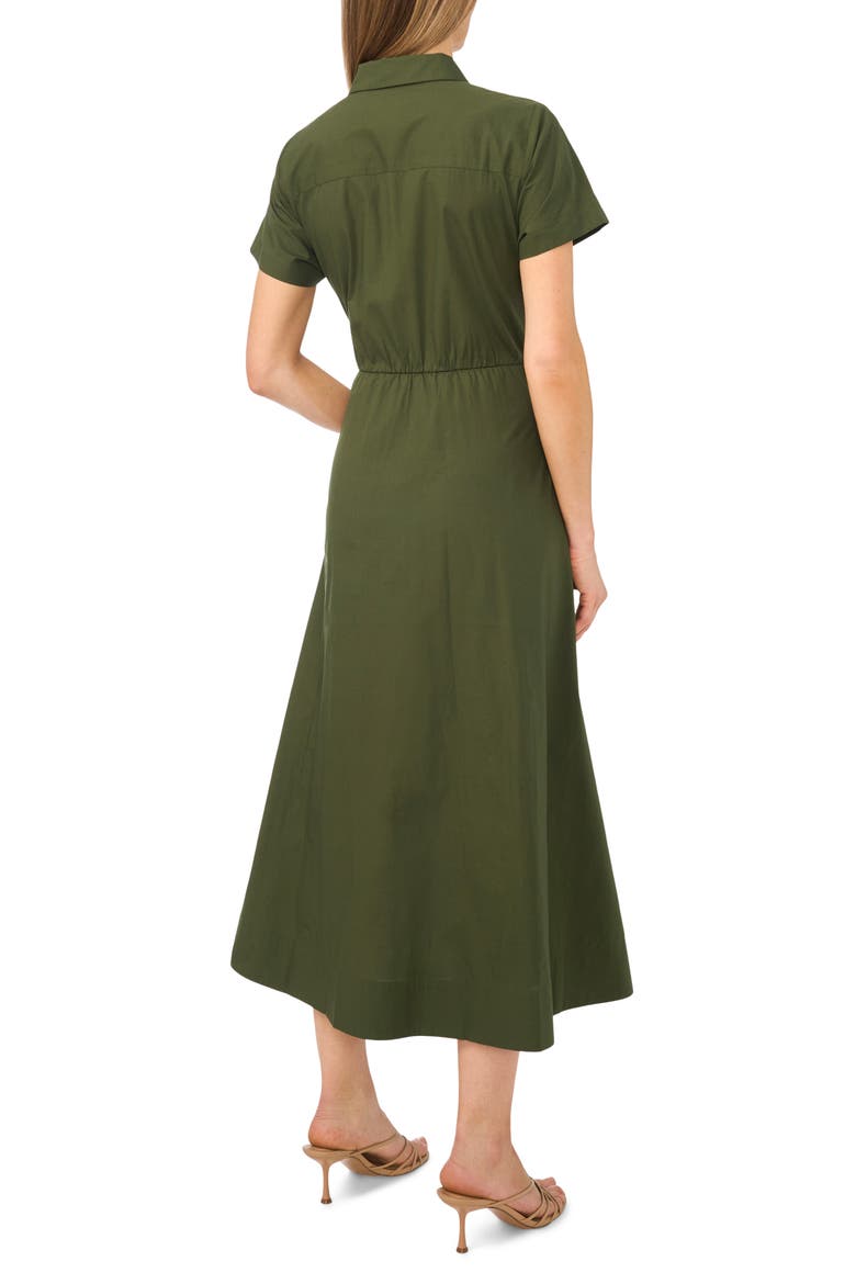 Tie Waist Cotton Shirtdress