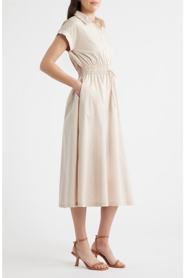 Tie Waist Midi Shirtdress