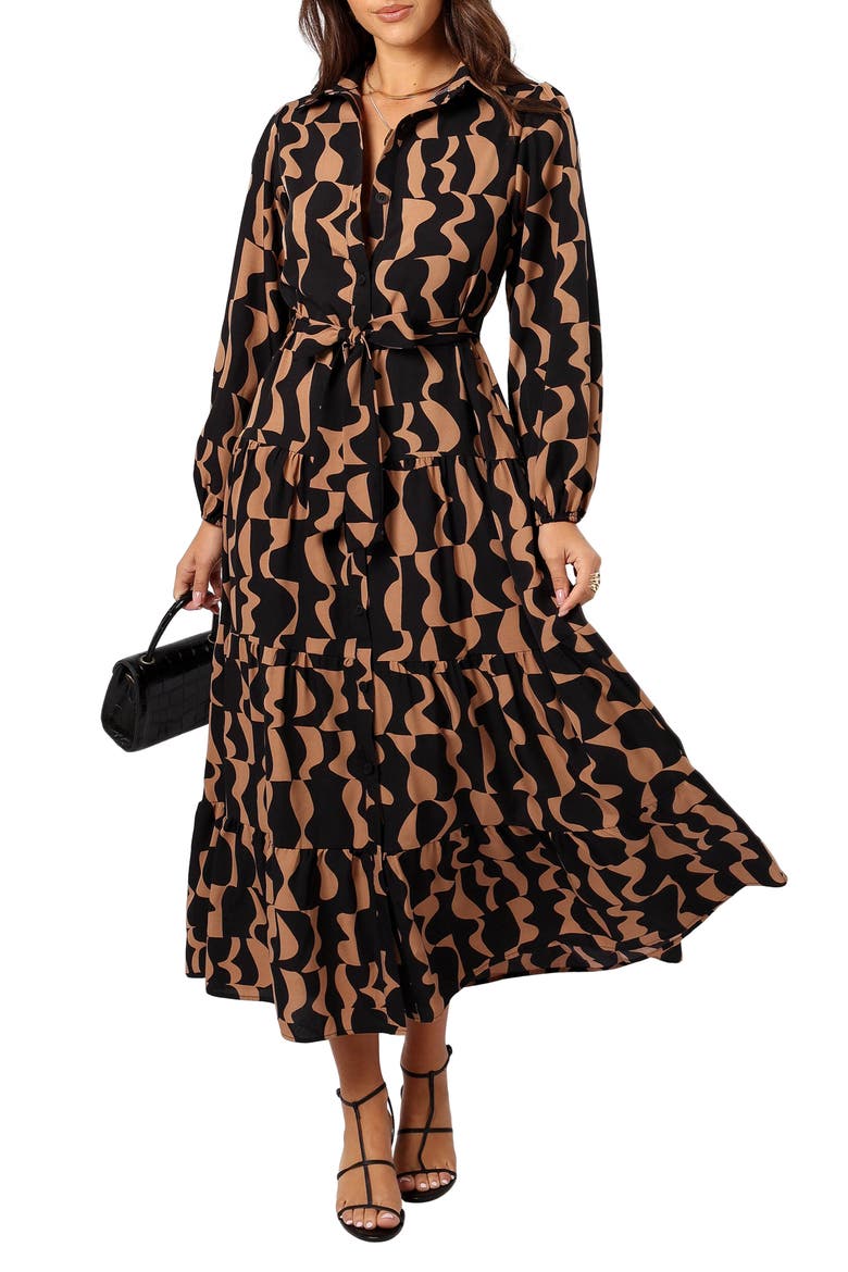 Lincoln Tie Waist Long Sleeve Maxi Dress