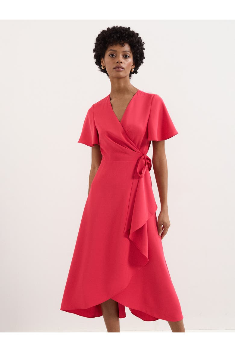 Julissa Short Sleeve Wrap Midi Dress