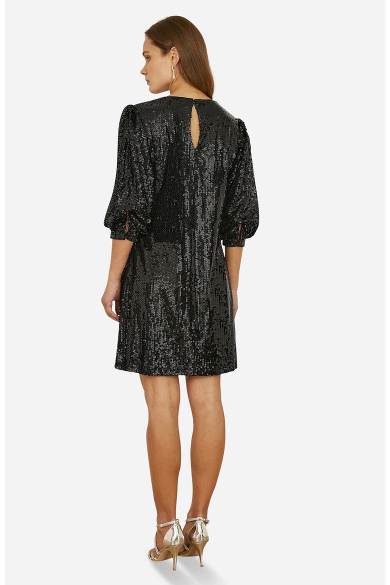Balloon Sleeve Sequin Mini Dress