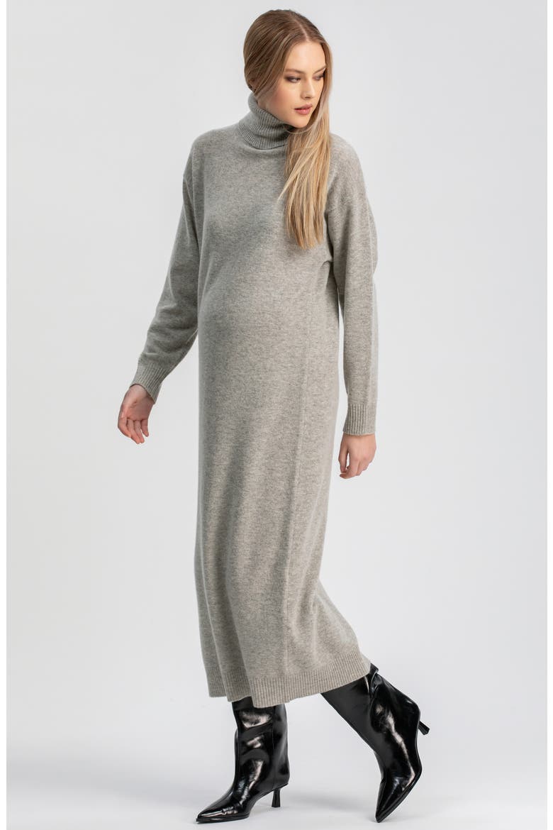 Gressoney Long Sleeve Maternity Sweater Dress