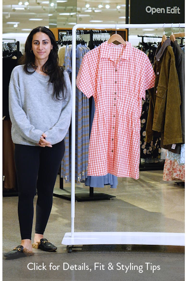 Nova Pima Cotton Gingham Mini Shirtdress