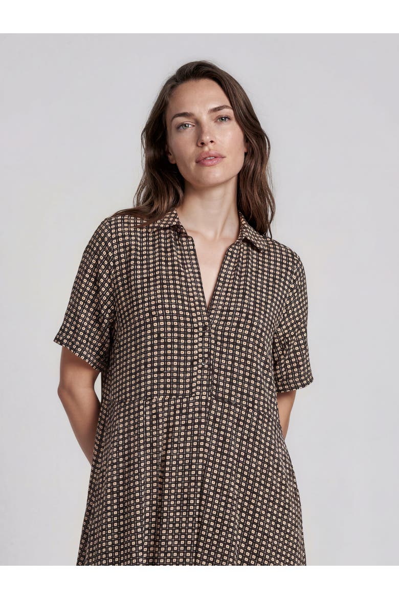 MaNaterinna Draped Shirt Midi Dress