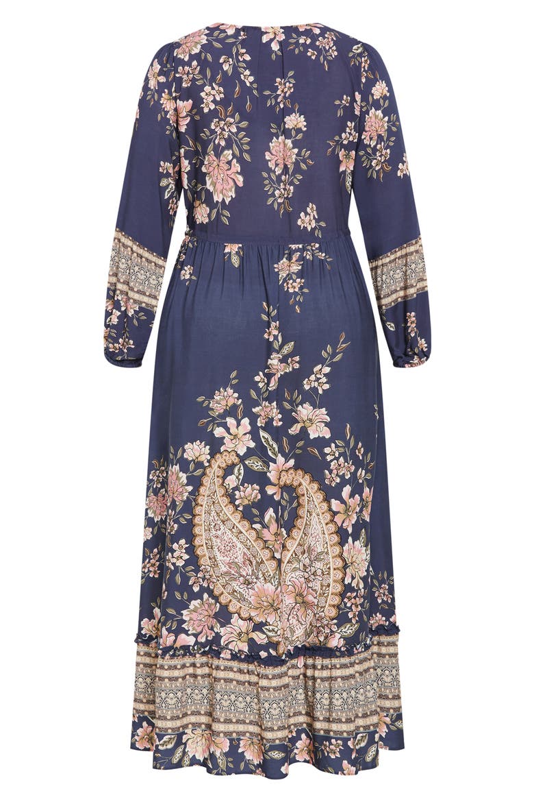 Destiny Floral Tie Waist Maxi Dress