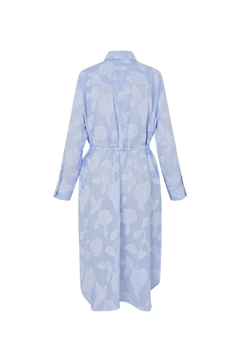 MaNivalina Floral Print Midi Shirt Dress