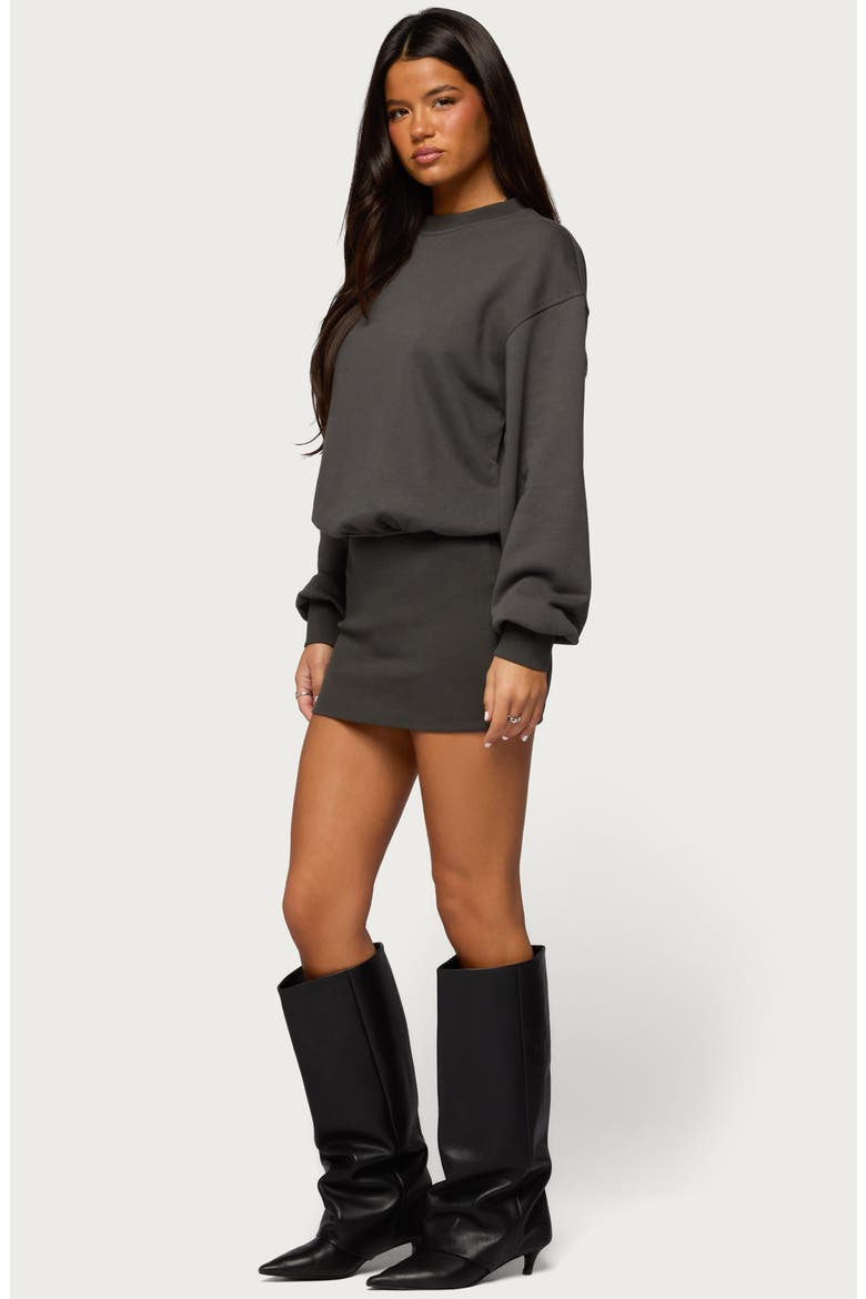 Jannah Long Sleeve Sweatshirt Minidress