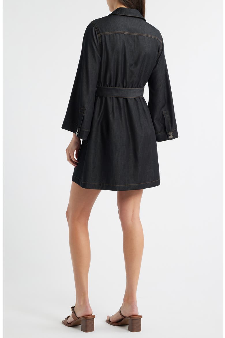 Franny Long Sleeve Denim Mini Shirtdress