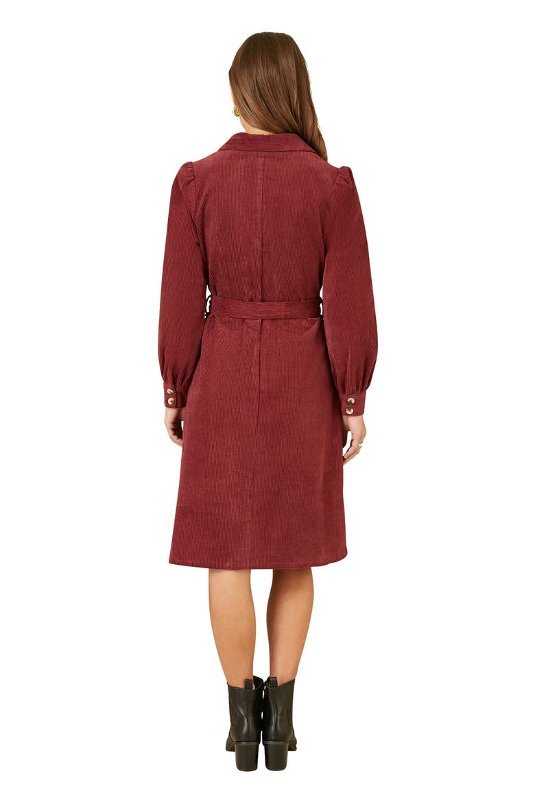 Cord Midi Shirt Dress