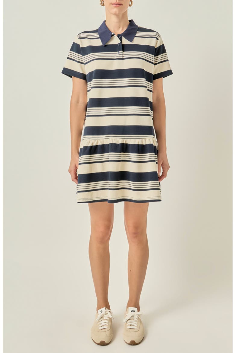 Striped Polo Minidress