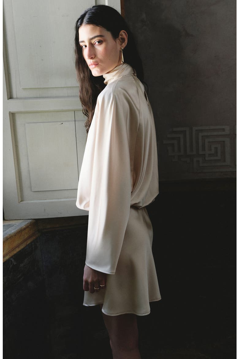 Olivia Mock Neck Minidress