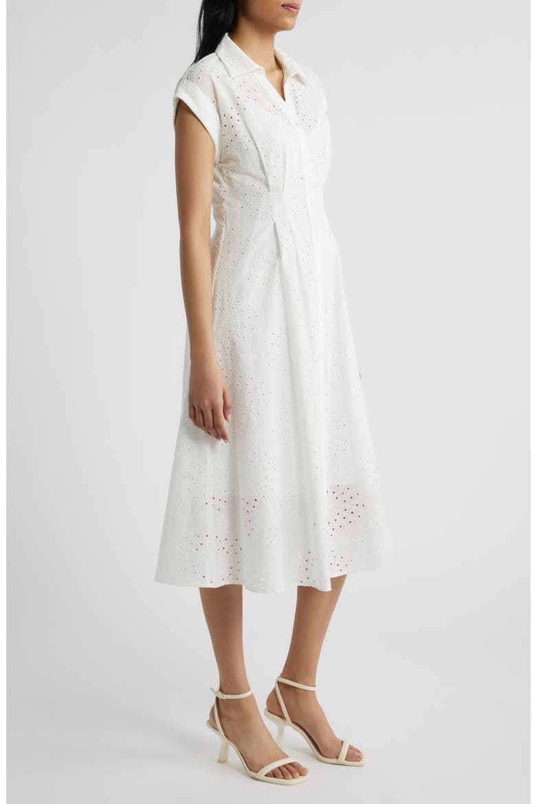 Cotton Broderie Anglaise Shirtdress