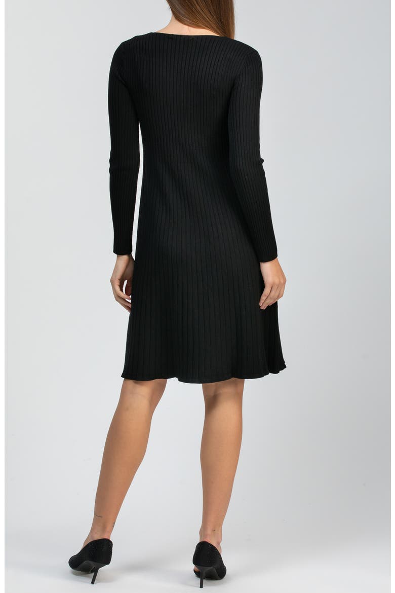 Bianca Rib Long Sleeve Maternity Dress
